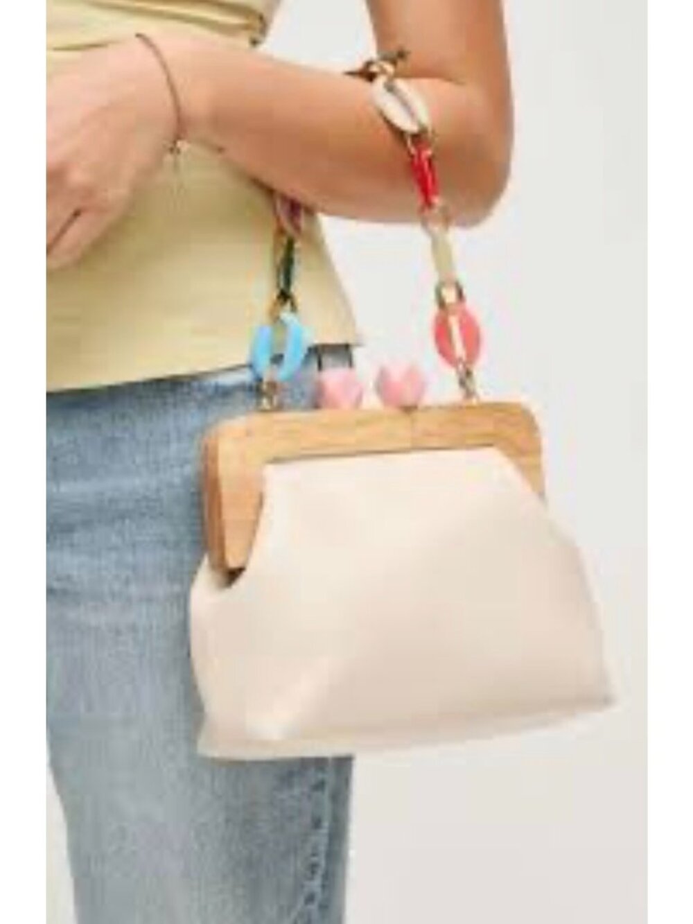 Urban Expressions Talullah Rainbow Resin Removeable Handlle Clutch